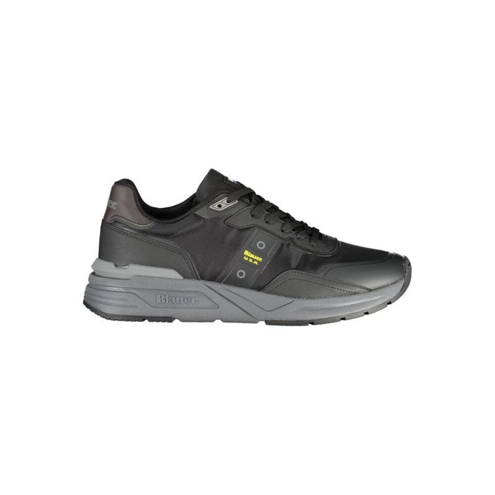 Blauer Black Polyurethane Men Men's Sneaker